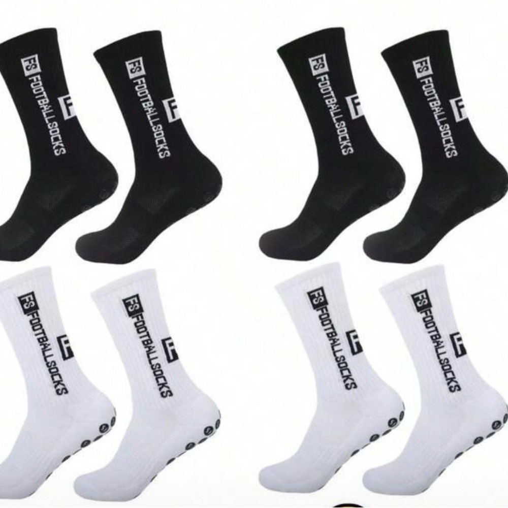 Unisex Athletic football Crew Socks - Black & White 5 pairs brand new